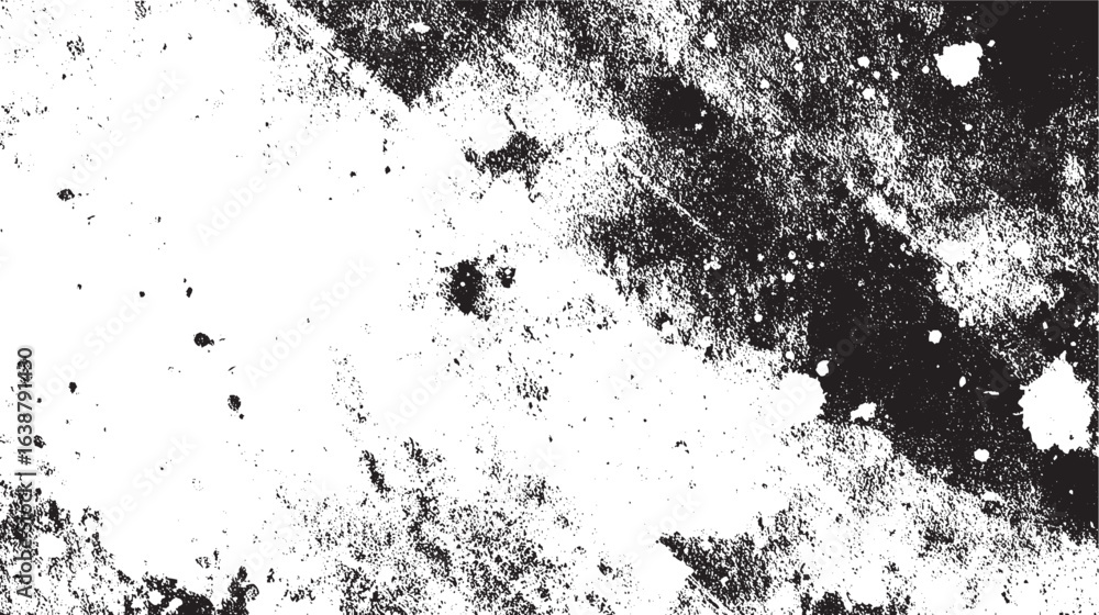 Fototapeta premium Abstract black and white grunge texture vector background grunge texture overlay background, Overlay texture frame, layers with effects. Stamps grunge, damage, old, retro, concrete and other.