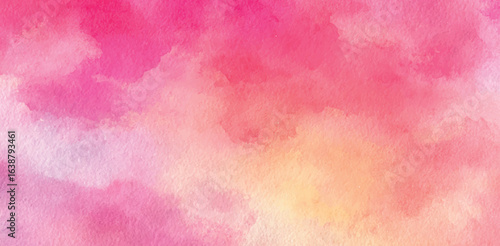 Grunge background frame Soft pink watercolor background. Pink texture  Pink watercolor background painting with abstract fringe and bleed paint drips and drops, painted pa pink watercolor background