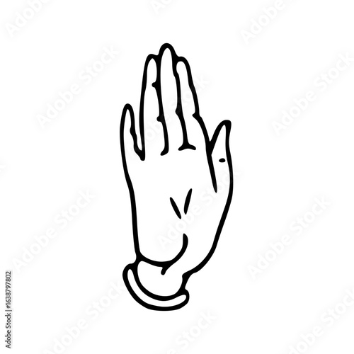 palmistry hand outline