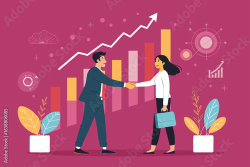 Exceptional Handshake Front Glowing Unique Perspective Capture Bold Striking Visual Impact Excellent for Visual Communication Commercial Ready Professional Content Creative Asset