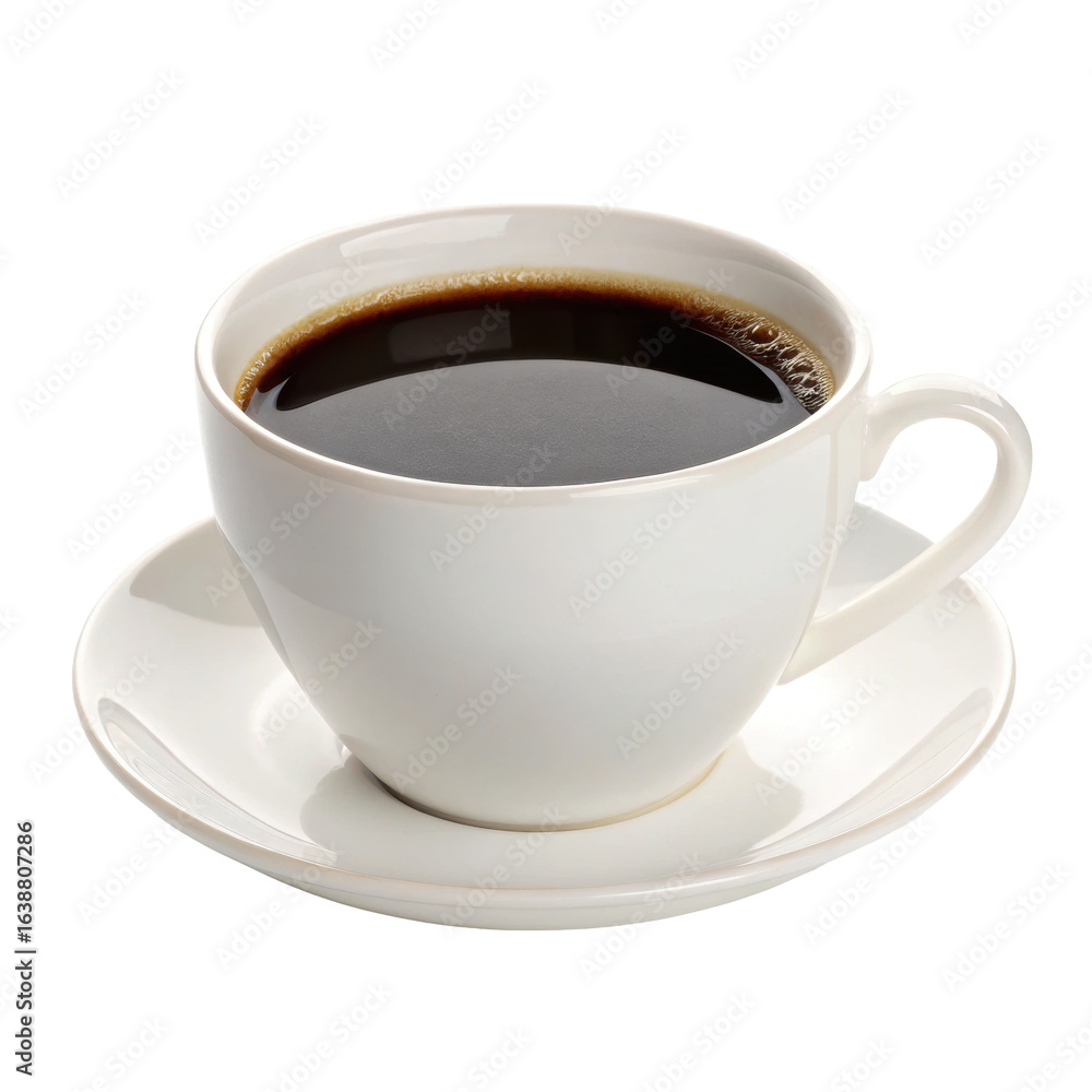 Naklejka premium cup of coffee isolated png