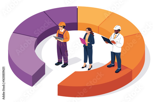 Extraordinary Professionals Inside Ring Graph Bold Pur Distinctive Style Photography Serene Peaceful Atmosphere Perfect for Brand Storytelling Projects Editorial Quality Visual Documentation Creative 