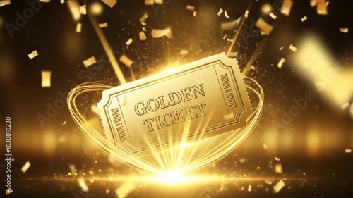 A golden ticket with 