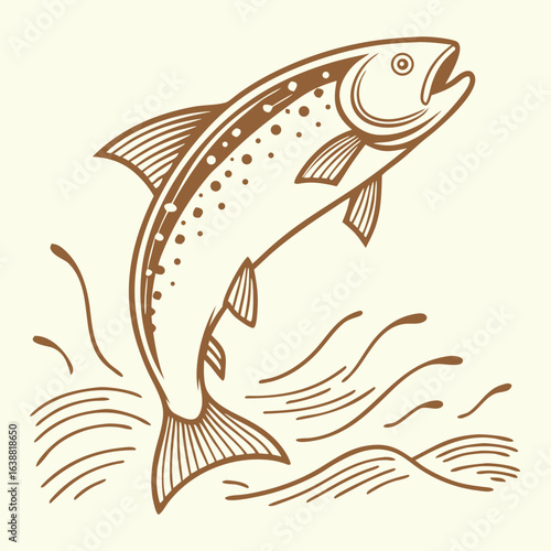 vector illustration of a fish - Minimal Fish SVG - Simple Ocean Animal Clipart for Cricut, Printables & Commercial Use