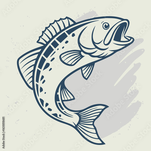 vector illustration of a fish - Minimal Fish SVG - Simple Ocean Animal Clipart for Cricut, Printables & Commercial Use