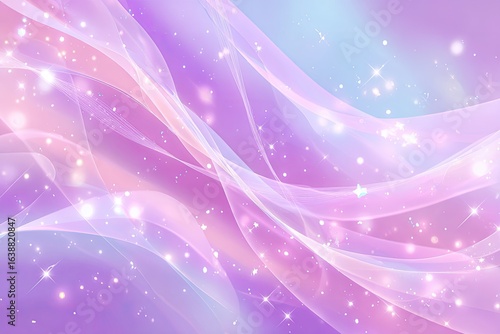 Pastel, flowing fabrics with glittering sparkles