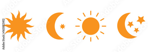 sun and moon icons