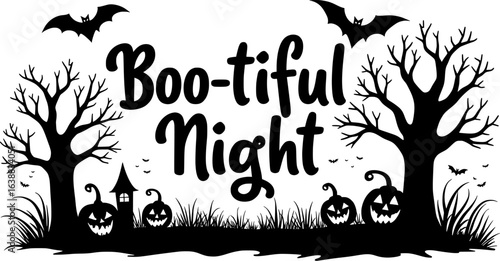Boo-tiful Halloween Decorative Lettering