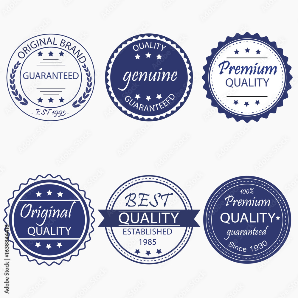 Fototapeta premium Original brand, best quality, best choice, guaranteed, logo award vector art illustrator. eps