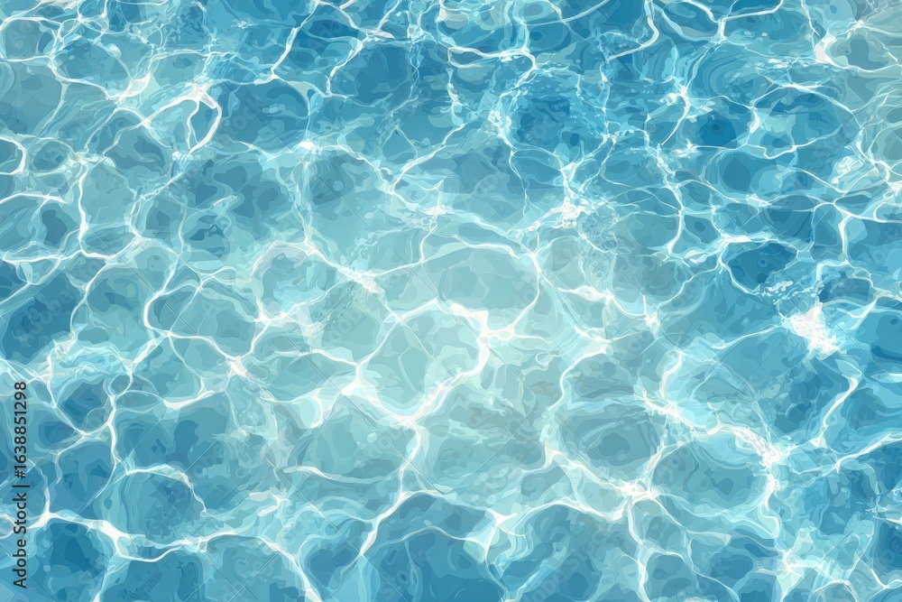 Obraz premium Rippled turquoise water surface