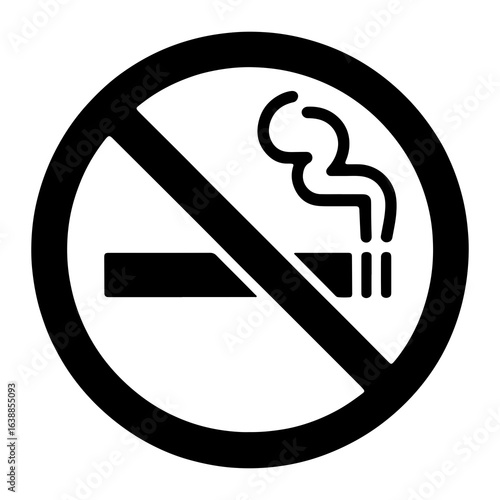 No Smoking Symbol cigarette smoke