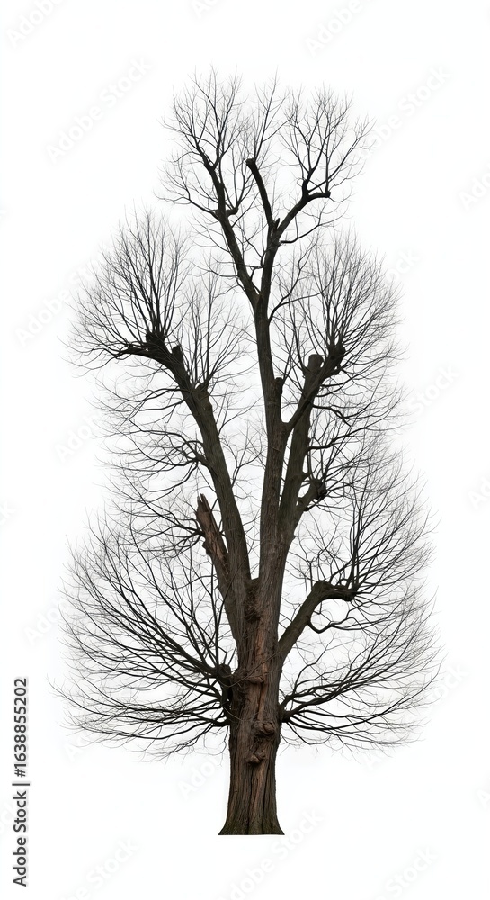 Obraz premium Beautiful American Elm Tree with Spreading Canopy – Nature and Landscape Illustration
