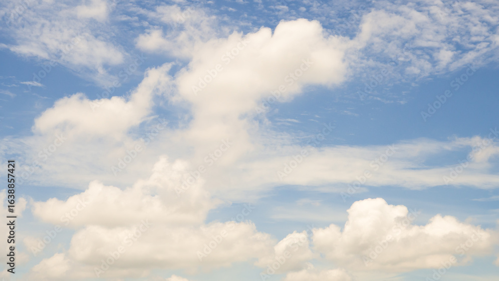 Obraz premium beautiful blue sky with clouds background