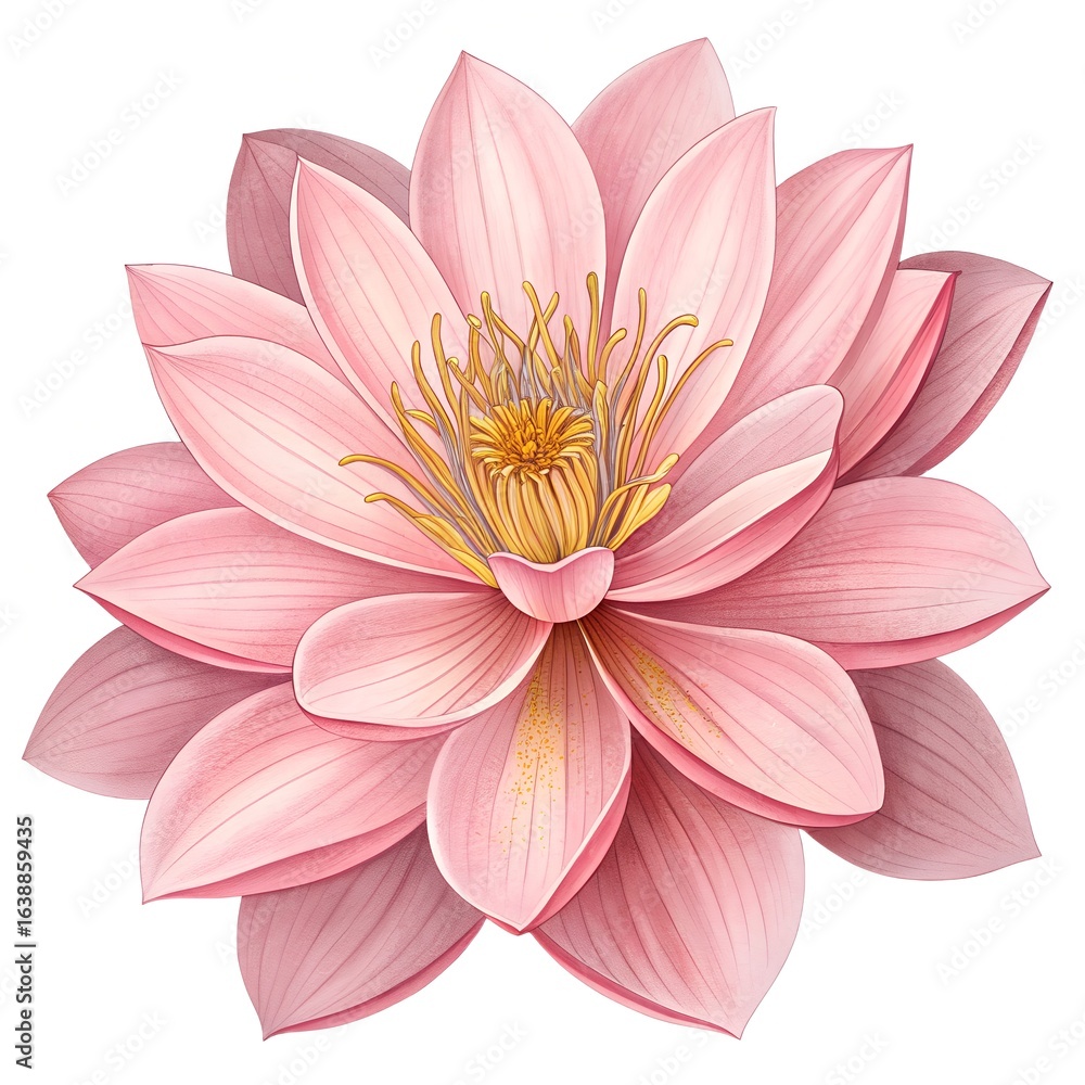 Fototapeta premium Pink and Yellow Lotus Flower