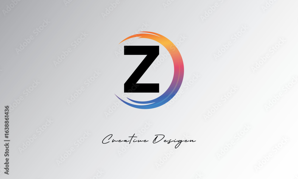 Z Creative Letter Logo with Gradient Circular Swirl – Modern, Colorful, and Versatile Branding Identity Design Template Z Creative Letter Logo with Gradient Circular Swirl – Modern, Colorful, and Versatile Branding Identity Design Template