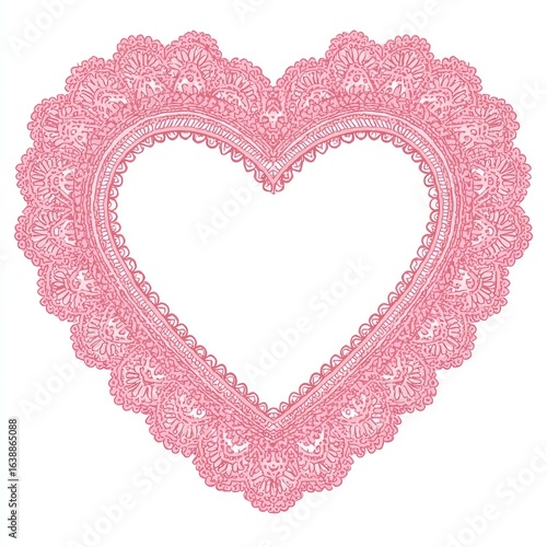 Pink lace heart frame (1)