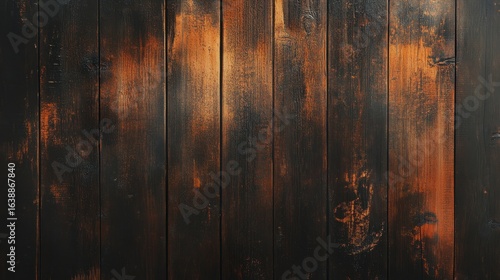 Wallpaper Mural Black and Orange Textured Wooden Plank Background for Design Projects Torontodigital.ca
