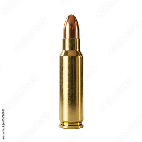 Wallpaper Mural Isolated Bullet Ammunition in Gold Brass Color on Transparent Background Photo Torontodigital.ca