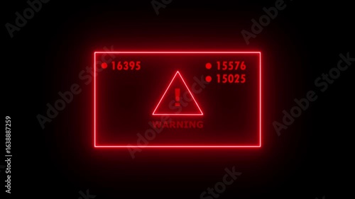 Warning security breach computer hacking warning message. Hacked alert Warning sign. Virus code software hack concept. Warning Alert Message.