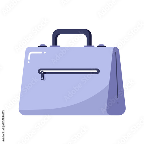 Stylish purple handbag with zipper for everyday use  