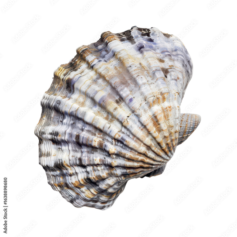 Beautifully Textured Seashell with Natural Patterns and Colors Beautifully Textured Seashell with Natural Patterns and Colors
