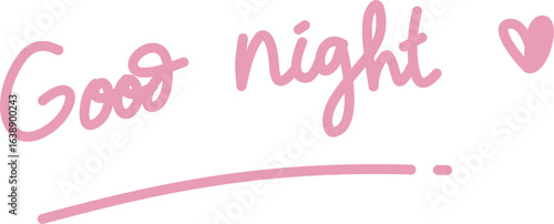Handwritten Good Night Greeting