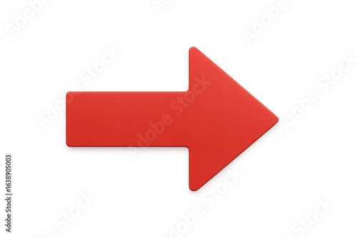 Free Download Simple red arrow pointing to the right on a transparent background, ideal for indicating direction or progress - GFXLoad
