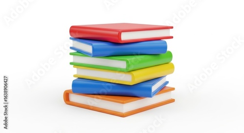 Wallpaper Mural Stack of books with orange cover Torontodigital.ca