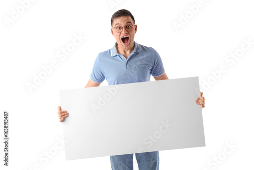 Surprised young man with bl...