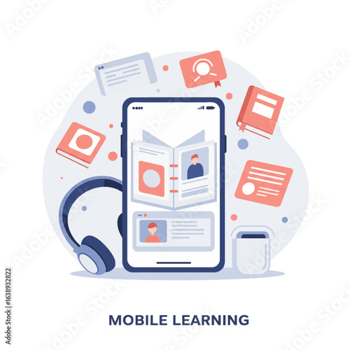 Mobile Learning Concept with Smartphone and Books