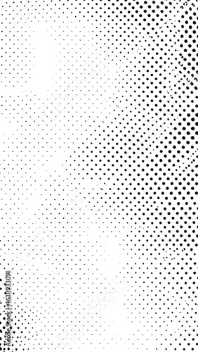 Abstract grayscale halftone pattern with radiating dots, creating a dynamic visual texture.