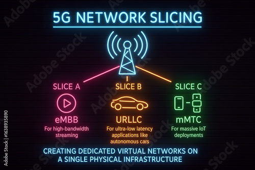 5G Network Slicing Architecture with Virtualized Connections for Telecom Presentations