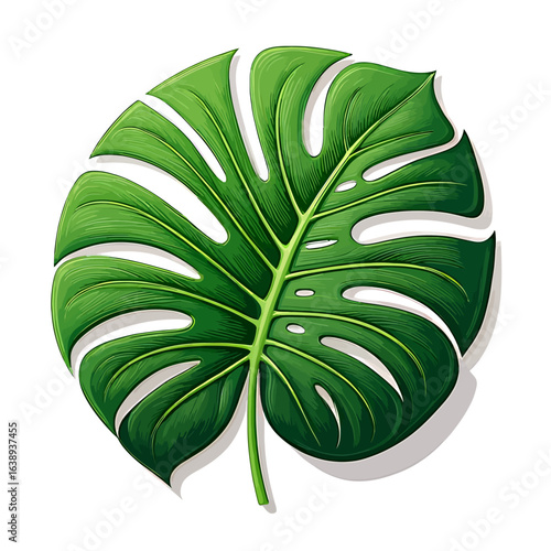Monstera leaf illustration