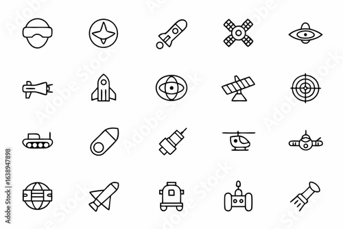 A high-tech pack focusing on 21st-century combat — ideal for news infographics, military strategy presentations, and defense reports