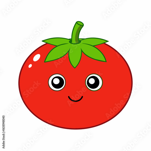 Wallpaper Mural Cute Cartoon Tomato Vector Illustration Torontodigital.ca