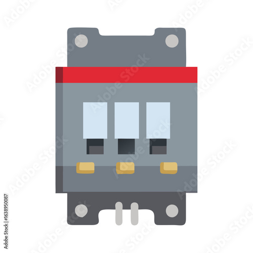  AC Circuit Breaker Electrical Icon Design