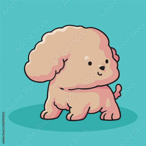 Wallpaper Mural Kawaii and Cute Puppy Illustration - Pet Lovers Clipart Torontodigital.ca