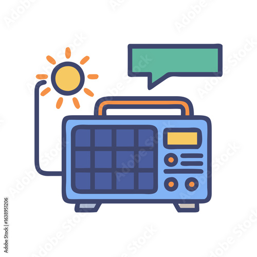  Solar Backup Generator Icon for Renewable Energy