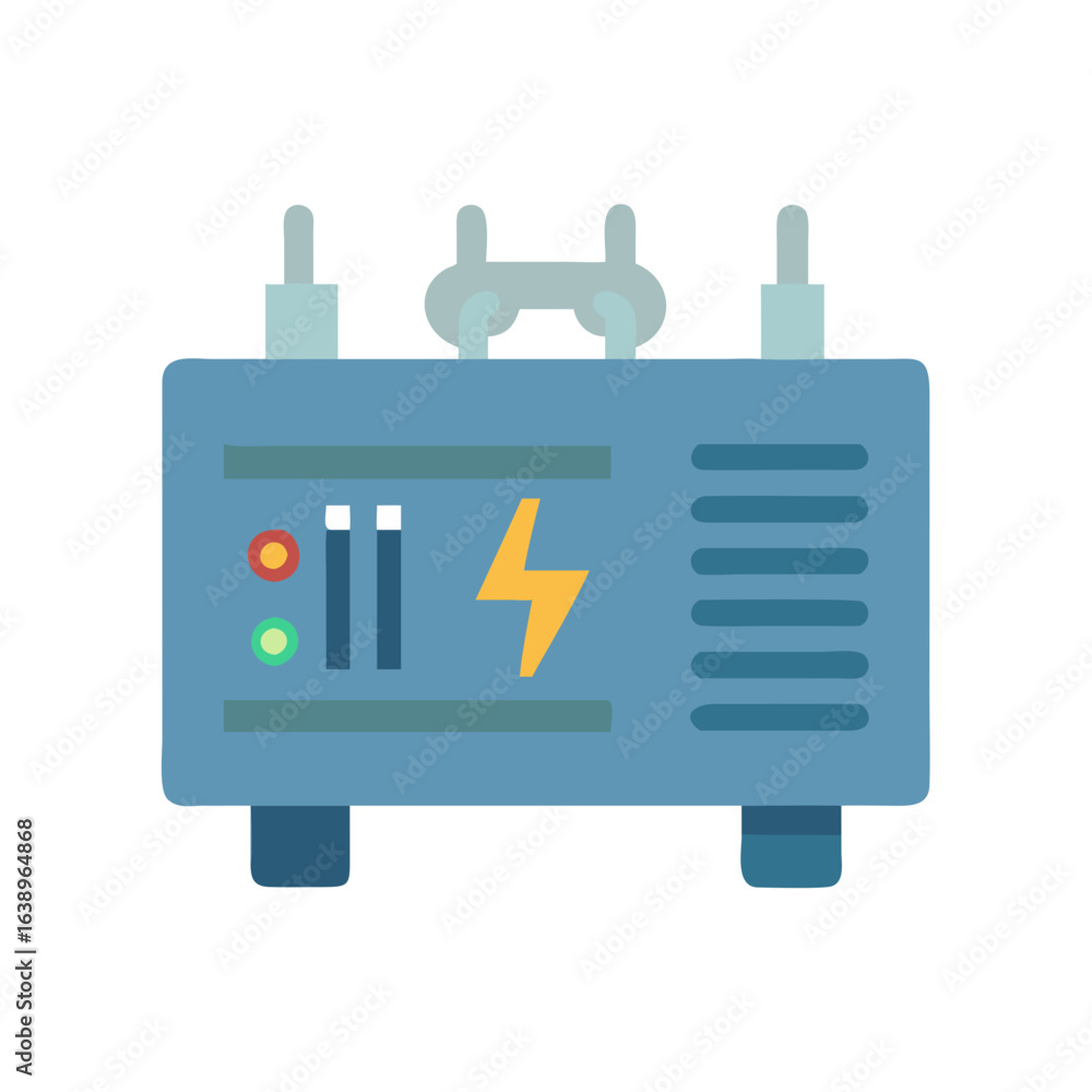 Obraz premium Compact Generator Voltage Regulator Icon for Efficiency