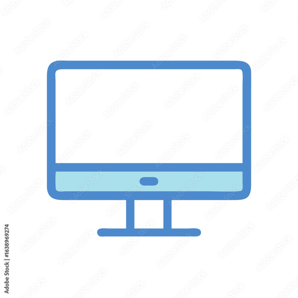Innovative Monitor Vector Icon Innovative Monitor Vector Icon