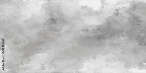 Weathered texture on an old paper with dark, stormy clouds and fog