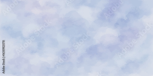 Beautiful day with a fluffy white cloudscape in a deep blue sky