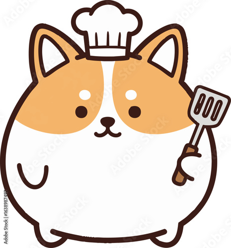 Chef Corgi - Culinary Mochi Dog