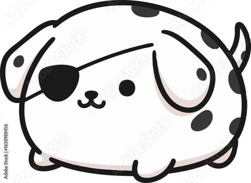 Pirate Dalmatian Puppy - Cute Spotted Dog