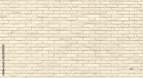 Seamless pattern of a light beige brick wall with subtle horizontal lines and a weathered texture perfect for backgrounds