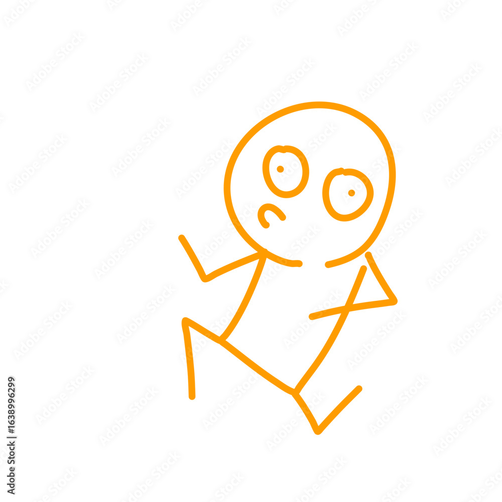 Obraz premium Stickman doodle 