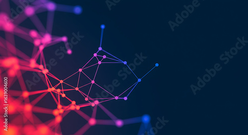 A Colorful Abstract Background With Lines And Dots