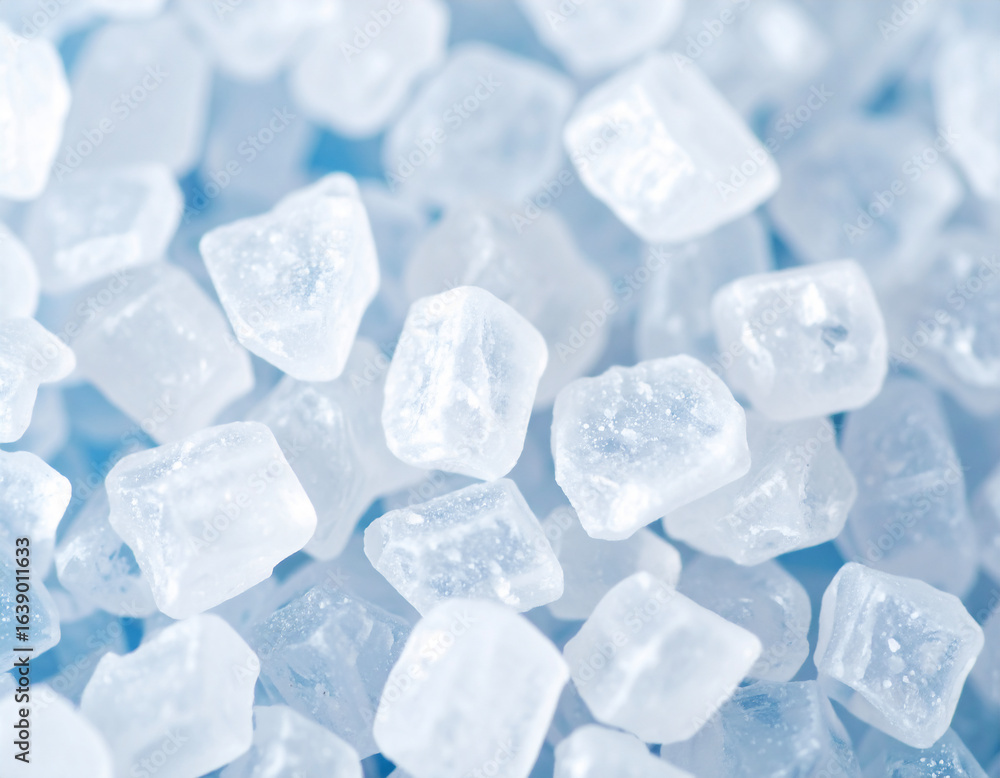 Obraz premium Macro Salt Crystal Abstract Pattern Background