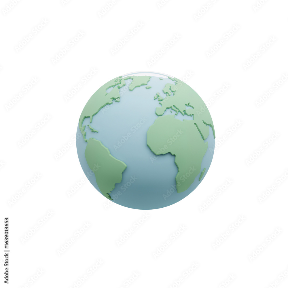 Stylized globe illustration symbolizing global connectivity and environmental awareness against Stylized globe illustration symbolizing global connectivity and environmental awareness against