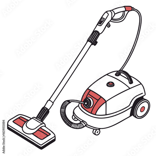 Flat Style Robot Vacuum and Mop Combo, Isolated Smart Home Appliance Vector. Perfect for: Spring Cleaning Day, Smart Home Expo, Housewarming